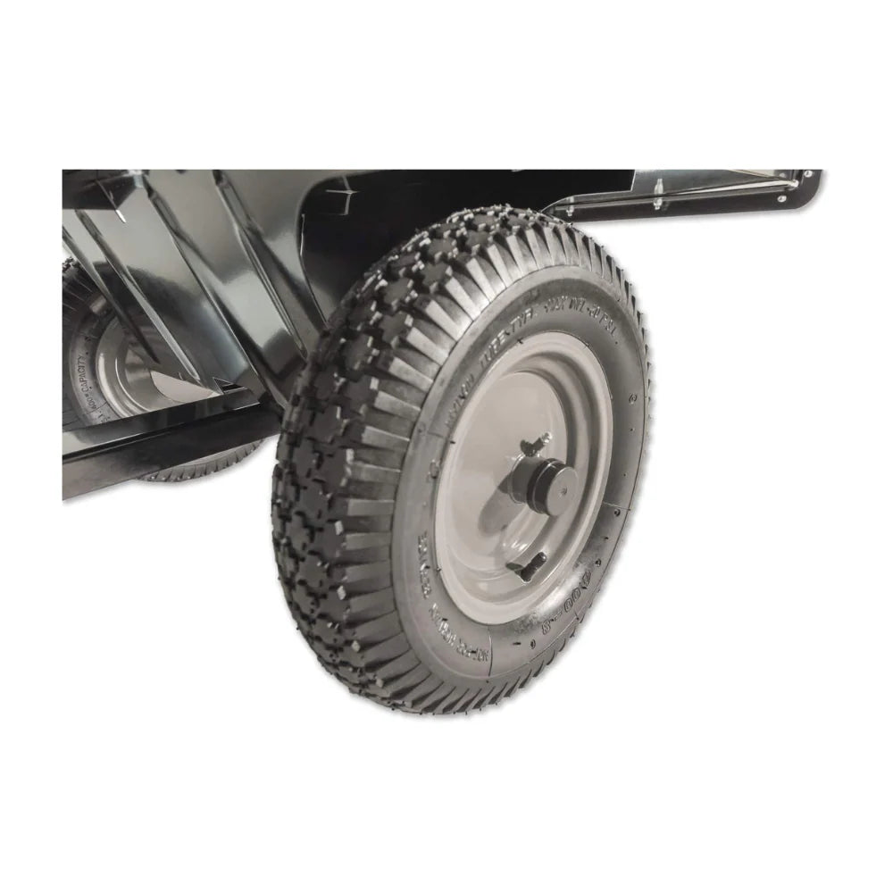 ZenVora Utility Tow Behind Steel Dump Cart, 750 Pound Capacity