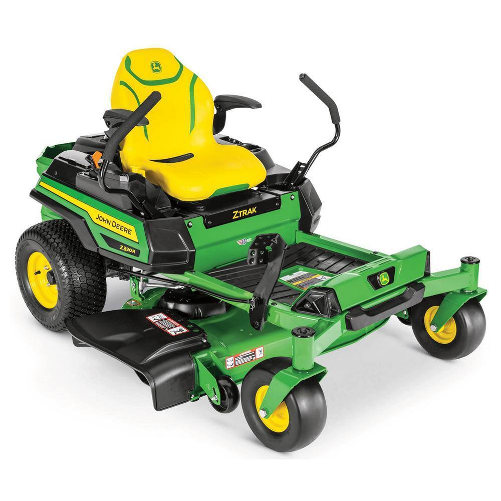 ZenVora John Deere 42-Inch Zero-Turn Mower with 21.5 HP V-Twin Engine, Accel Deep Deck, LED Lights & High-Back Seat
