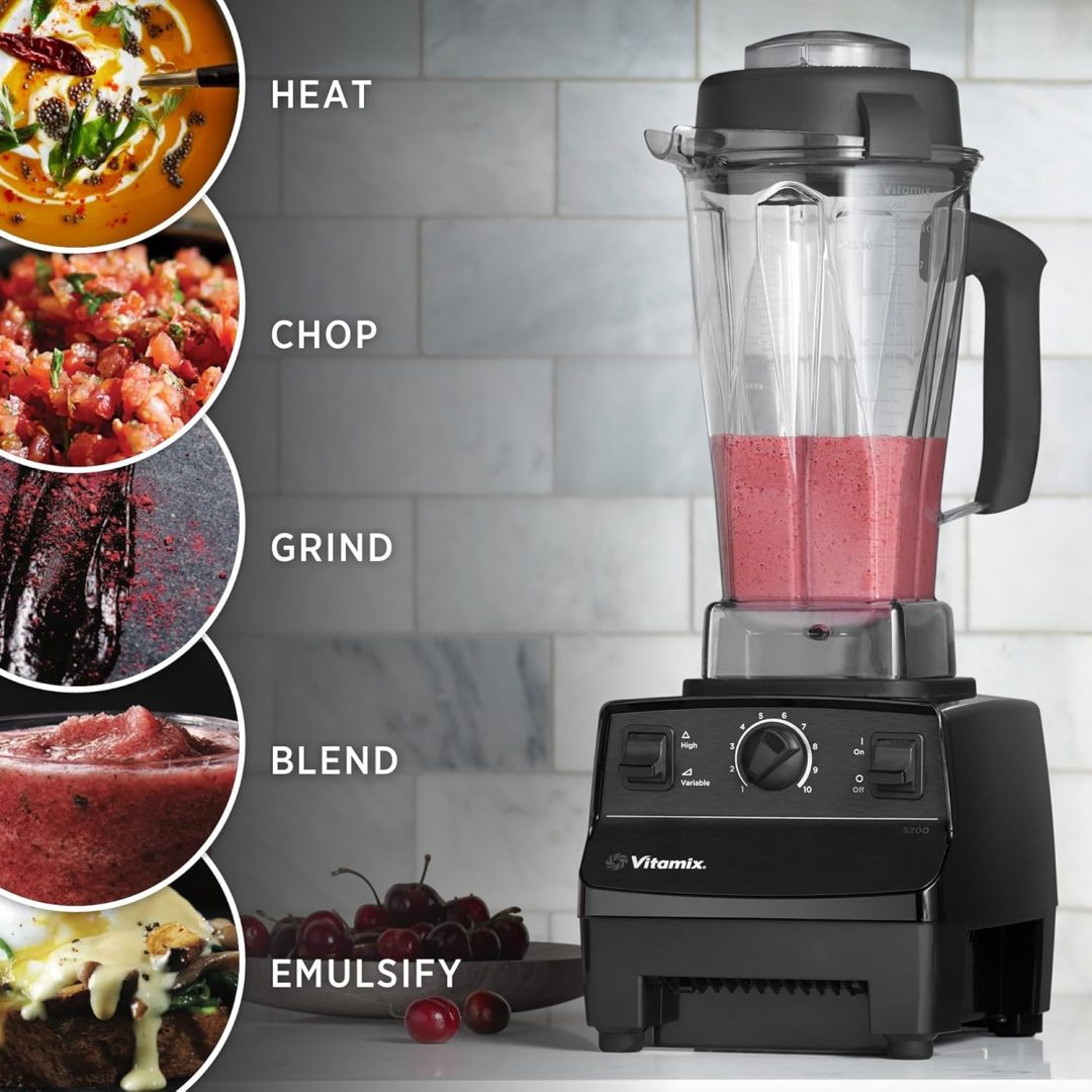 ZenVora Blender with 64-Oz. Container, Self-Cleaning, Black