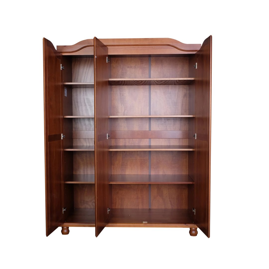 ZenVora Set of 4 Small Solid Wood Shelves for Wardrobe and Armoire Storage