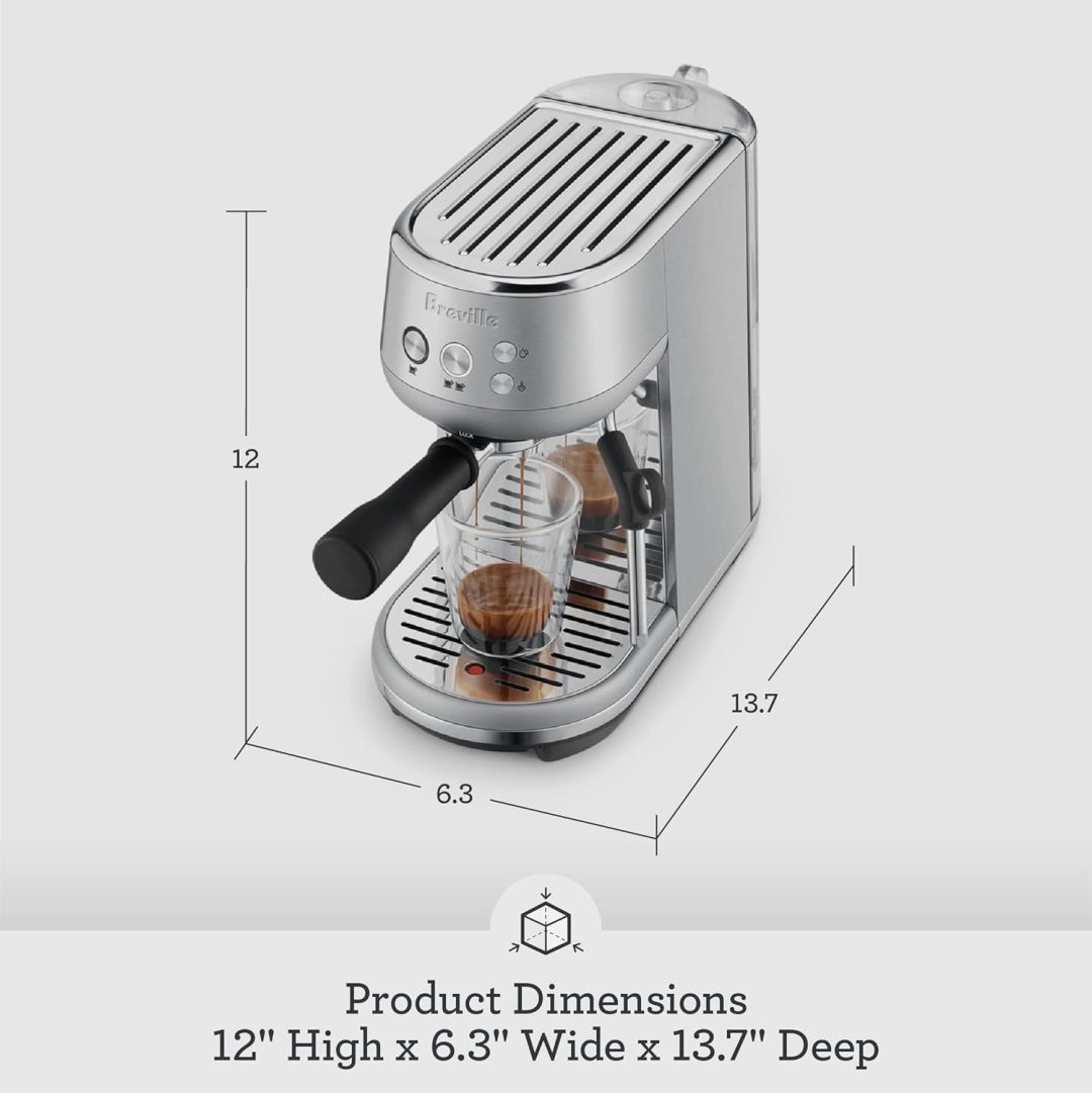 ZenVora Espresso Machine, Brushed Stainless Steel