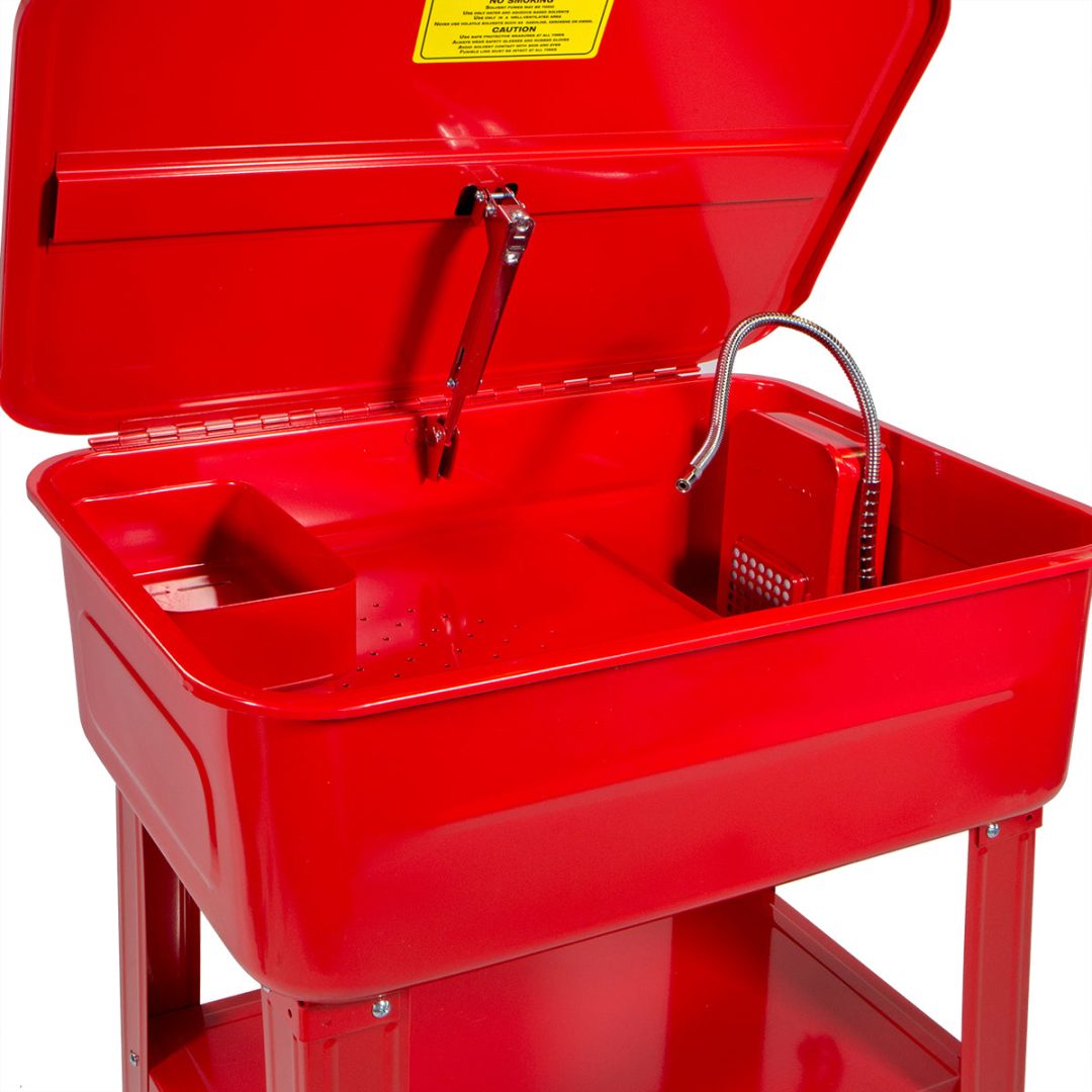 ZenVora 20-Gallon Parts Washer, Heavy-Duty Cleaning Tank with General-Purpose Solvent Pump, Automotive Parts Cleaning Machine