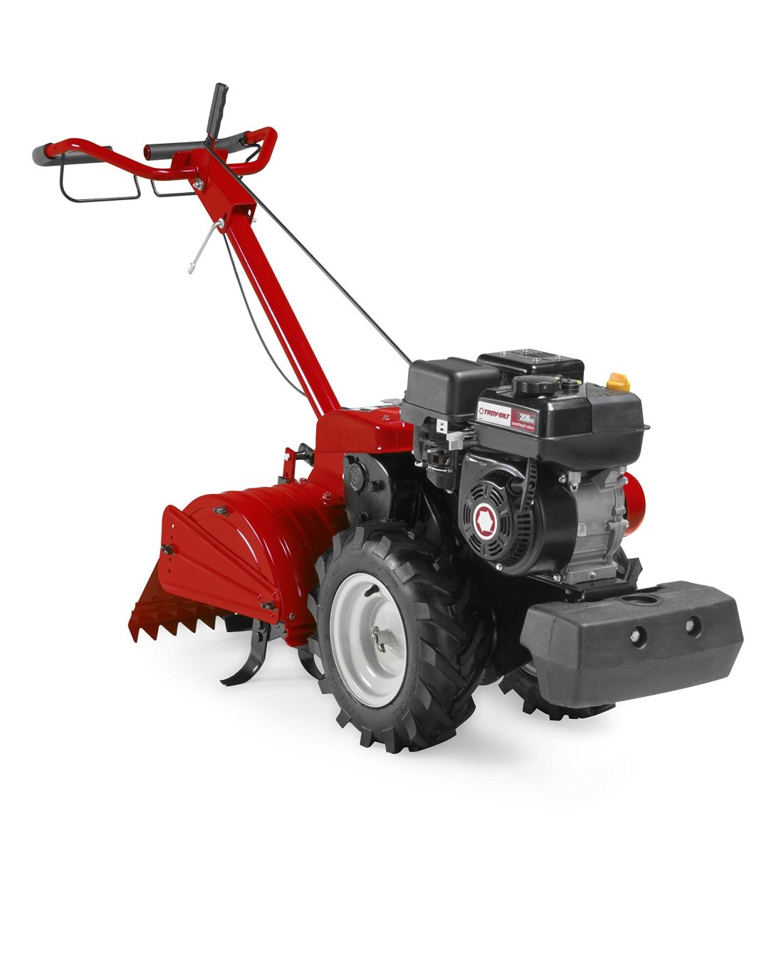 ZenVora 208cc Front Tine Tiller Cultivator - 18-Inch Dual Direction Gas Powered Garden Tiller with Adjustable Handle & 13-Inch Wheels
