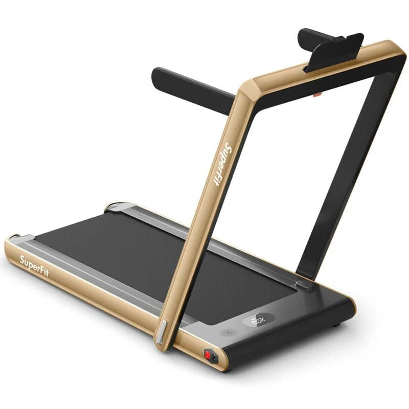 ZenVora 2-in-1 Folding Electric Treadmill, 2.25 HP, Under-Desk, with Dual Display and Smart App Control