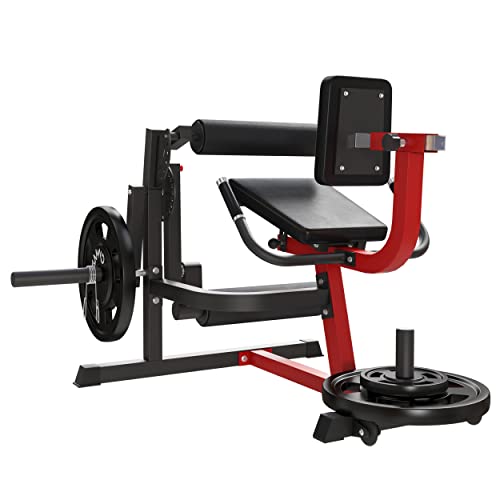 ZenVora Leg Extension and Leg Curl Machine, Adjustable Lower Body Exercise Bench, Strength Training Equipment for Home Gym and Fitness Workouts