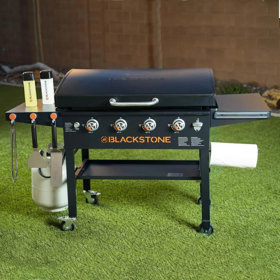 ZenVora 36-Inch Outdoor Griddle Cooking Station with Hood