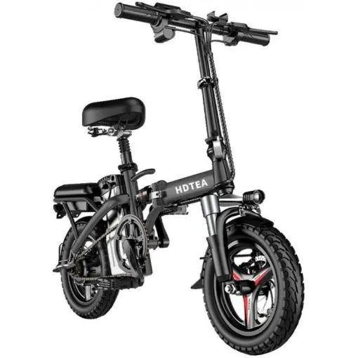 ZenVora 250W Folding Electric Bike for Adults and Teens, Removable Battery, Fat Tires, Black