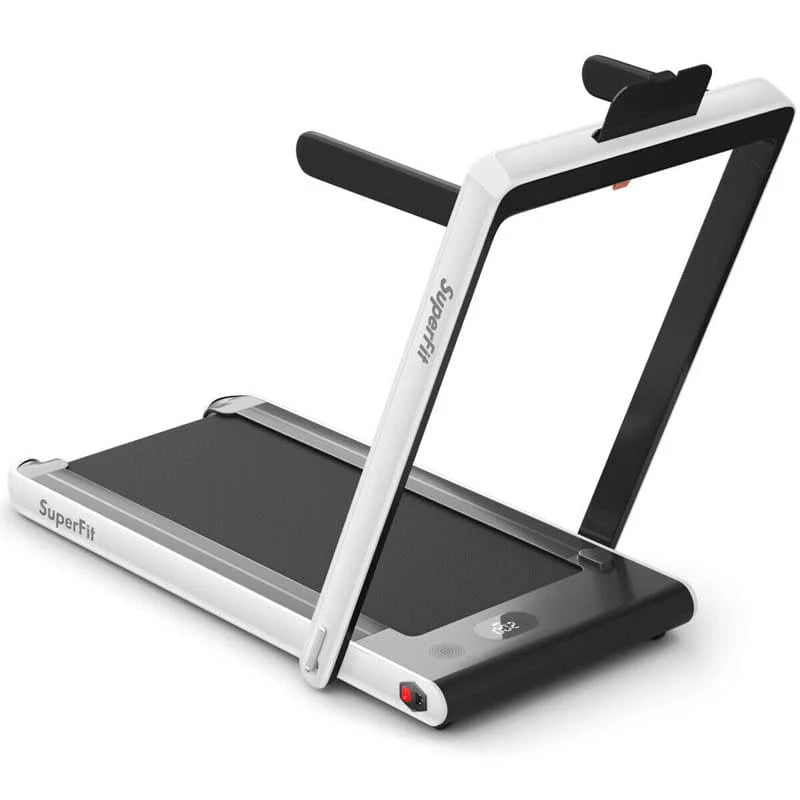 ZenVora 2-in-1 Folding Electric Treadmill, 2.25 HP, Under-Desk, with Dual Display and Smart App Control