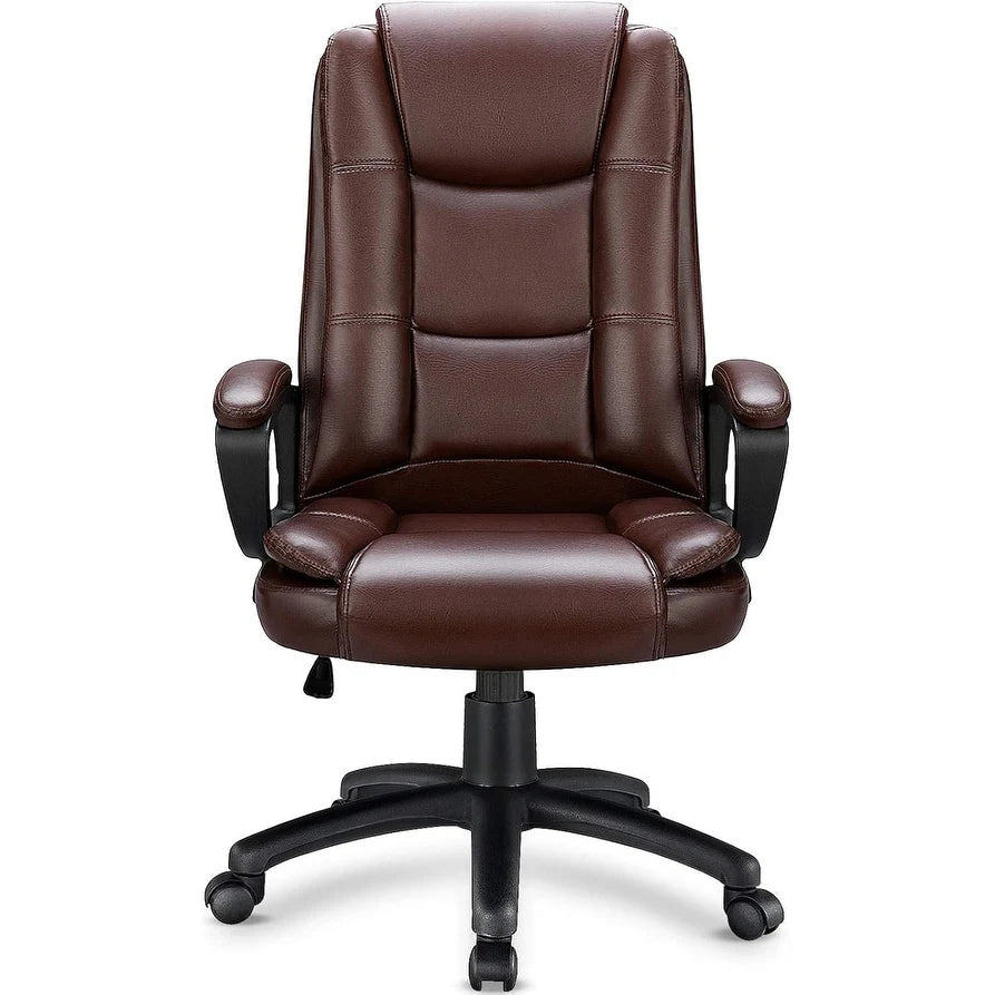 ZenVora Big and Tall Executive Office Chair, High Back Ergonomic Leather Chair, 400 lb Capacity