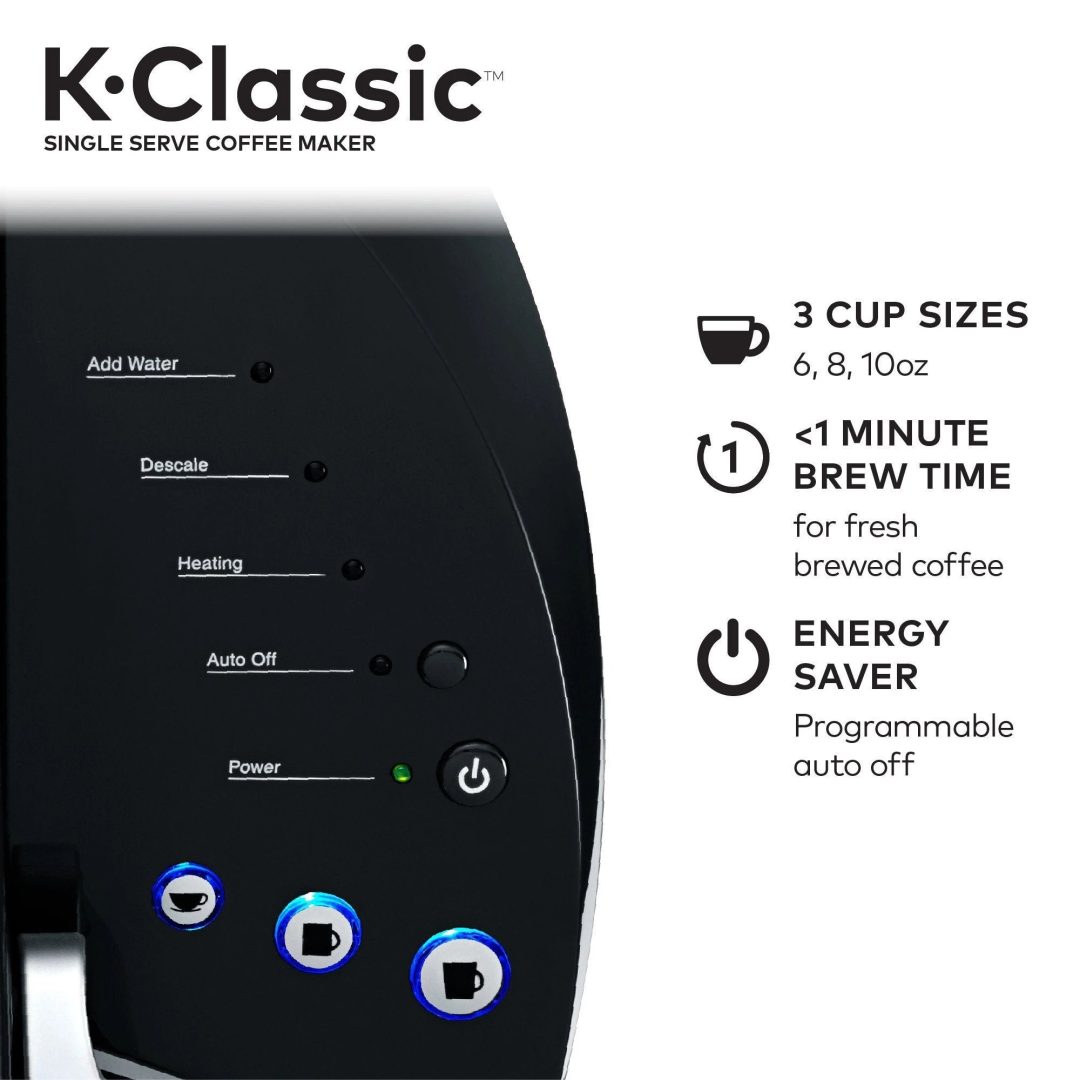 ZenVora Single-Serve Coffee Maker for Coffee Pods, Black
