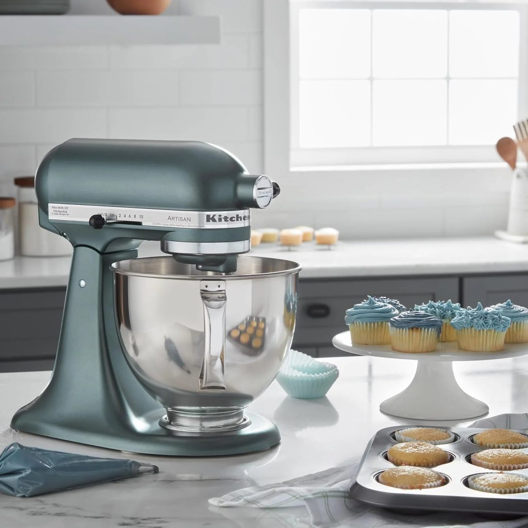 ZenVora 5-Quart Tilt-Head Stand Mixer, Electric Kitchen Mixer with Bowl, Multi-Speed Settings for Baking, Mixing and Food Preparation