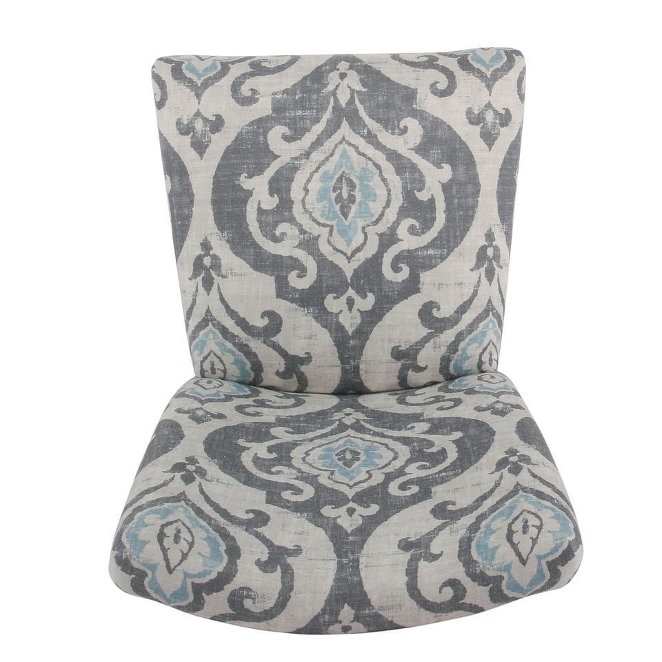 ZenVora Set of 2 Upholstered Medallion Dining Chairs, Comfortable Parsons Style Chairs for Kitchen and Dining Room