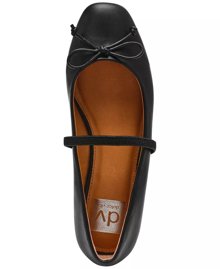 ZenVora Women's Bow Mary Jane Ballet Flats, Elegant Round Toe Casual Flat Shoes for Everyday Wear