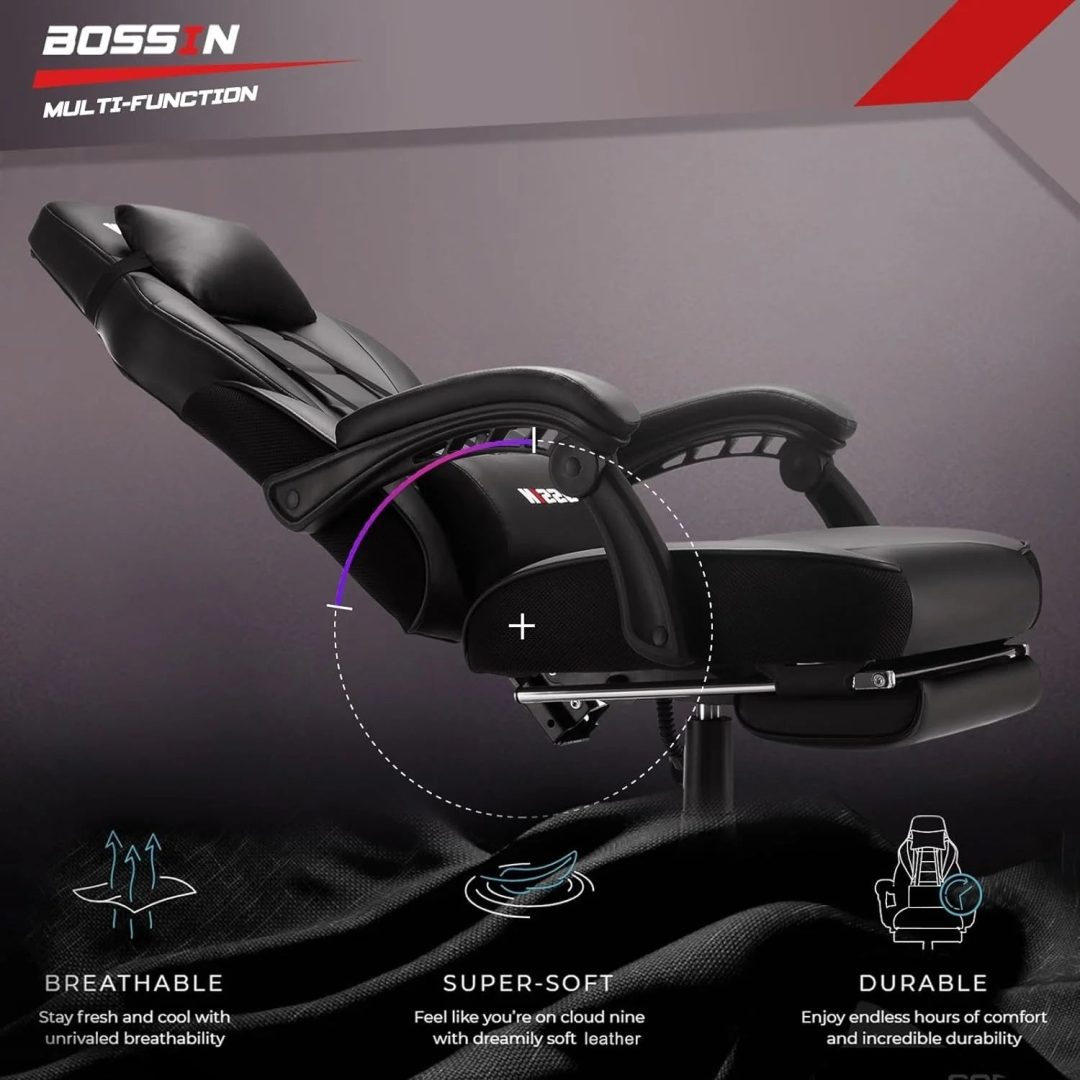 ZenVora Racing Style Gaming Chair, 300 lbs Big and Tall High Back Computer Chair