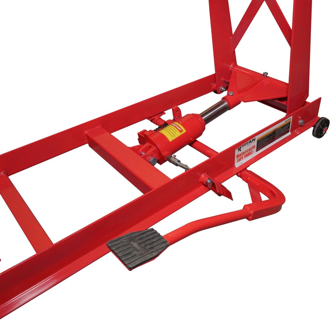 ZenVora 1,000 lb Hydraulic Motorcycle Lift Table Extra Long Heavy Duty