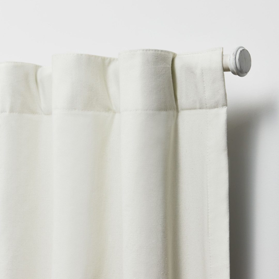 ZenVora Blackout Single Curtain Panel, Back Tab and Rod Pocket Window Curtain