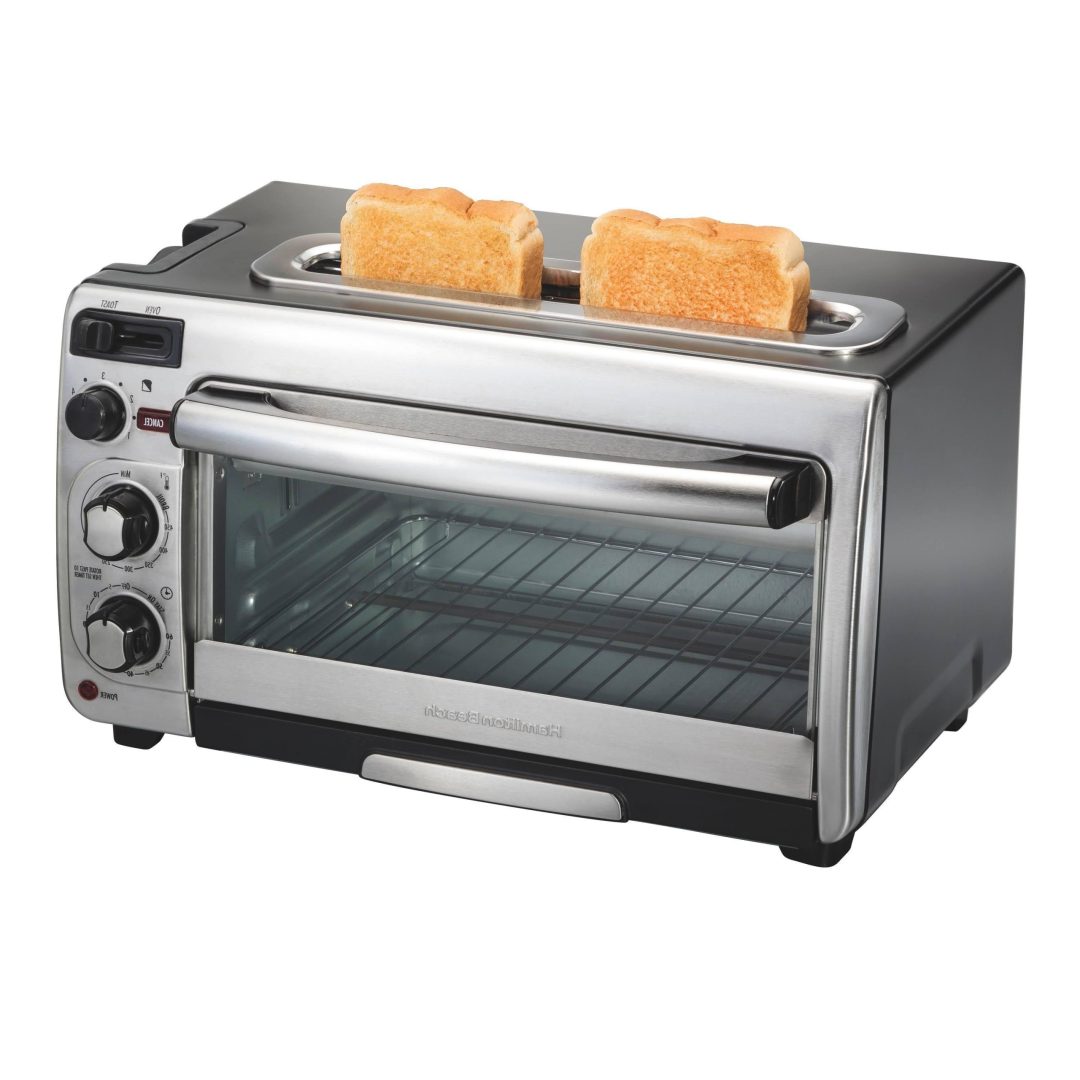 ZenVora 2-in-1 Oven and Toaster Combo - Extra Wide Slot Toaster with Countertop Pizza Oven
