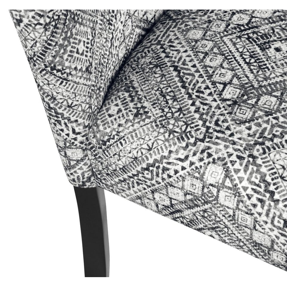 ZenVora Set of 2 Upholstered Medallion Dining Chairs, Comfortable Parsons Style Chairs for Kitchen and Dining Room