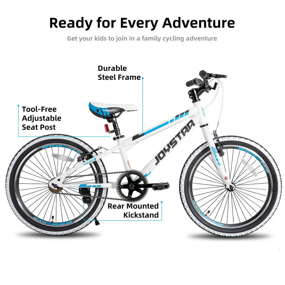 ZenVora 20-Inch/24-Inch Kids Mountain Bike, Single-Speed Bicycle