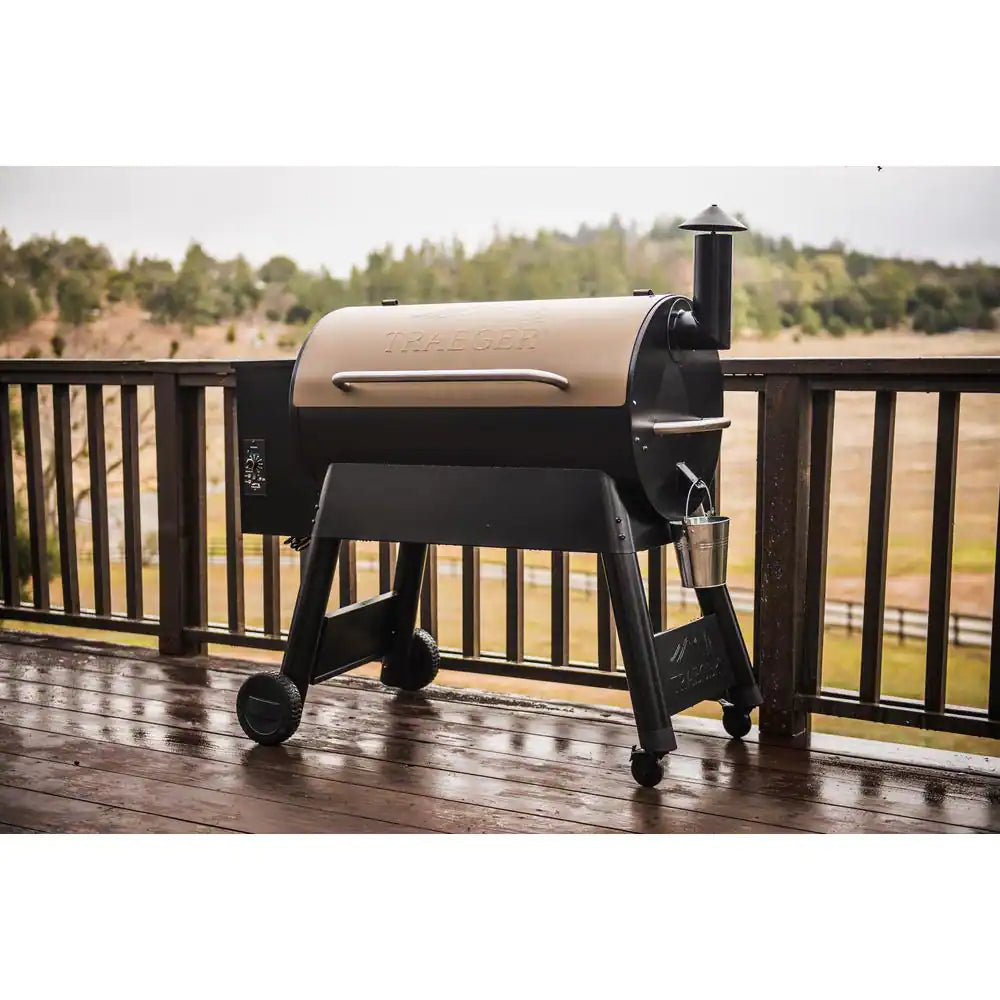 ZenVora 34-Inch Pellet Grill, Bronze