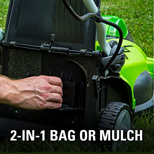 ZenVora 40V 16-Inch Cordless Electric Lawn Mower with 4.0Ah Battery and Charger
