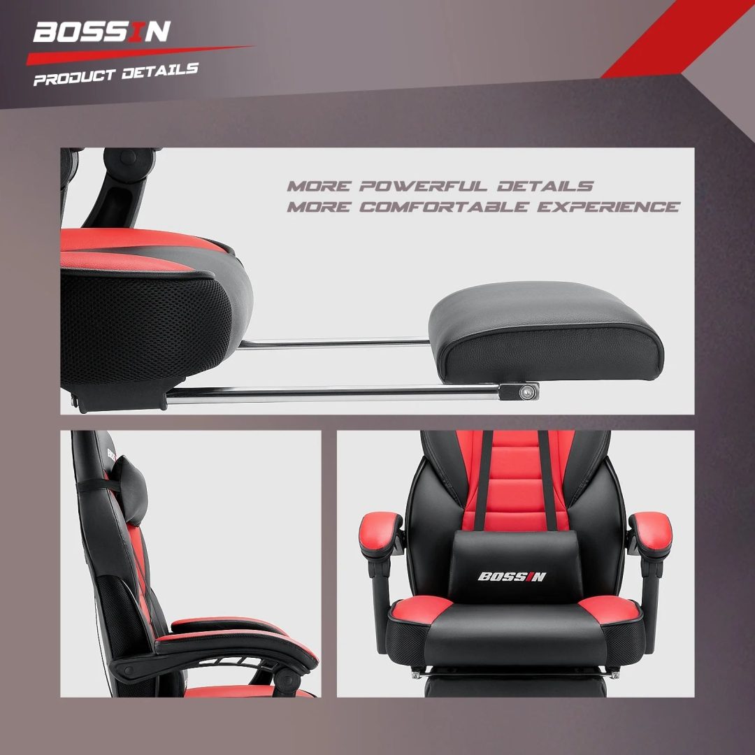 ZenVora Racing Style Gaming Chair, 300 lbs Big and Tall High Back Computer Chair