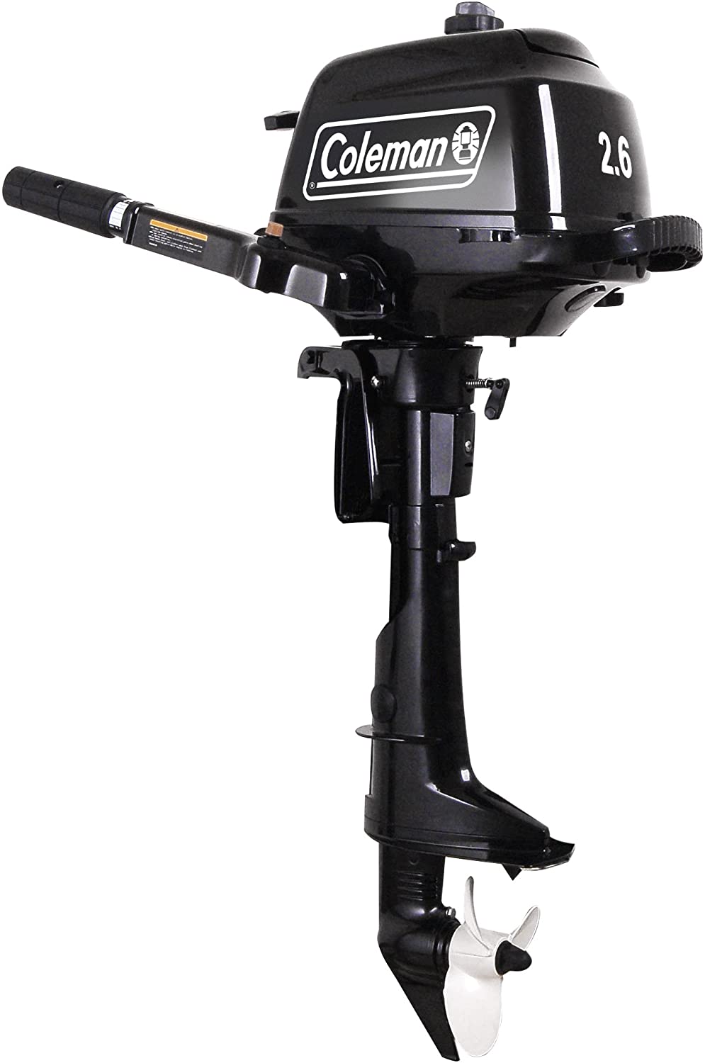 ZenVora 2.6 HP Outboard Motor with Short Shaft, Black