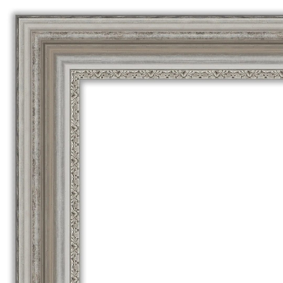 ZenVora Beveled Bathroom Wall Mirror, Silver Frame Decorative Vanity Mirror for Bathroom, Bedroom and Entryway