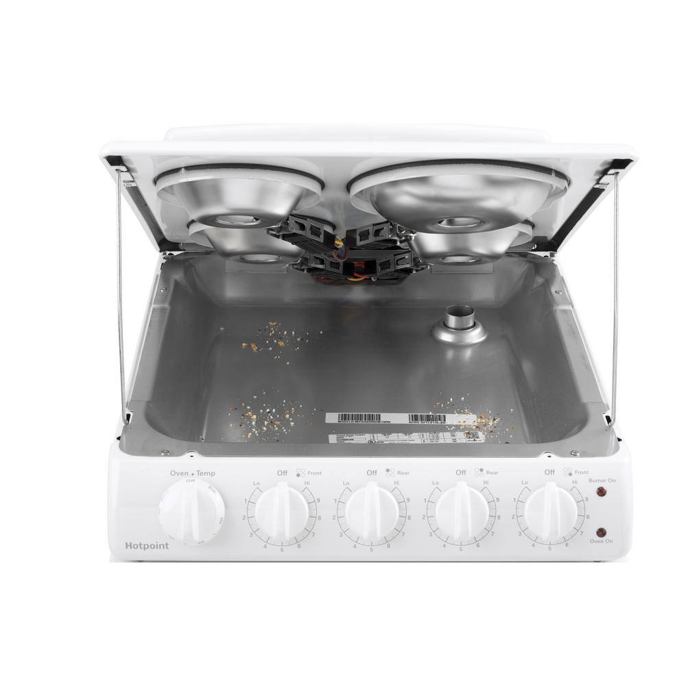 ZenVora 20 in. 4 Burner Element Free-Standing Electric Range in White