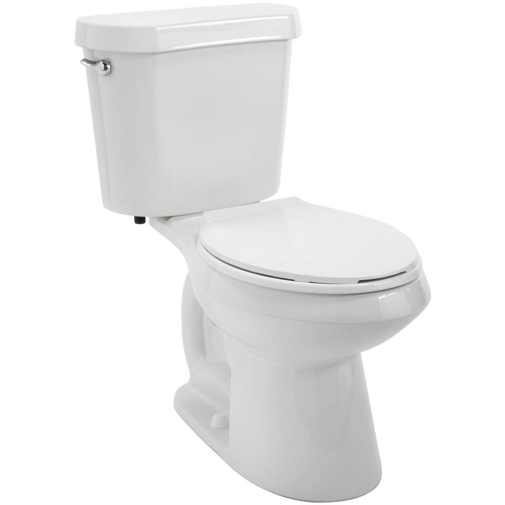 ZenVora 2-Piece 1.28 GPF High-Efficiency Single-Flush Elongated Toilet, White