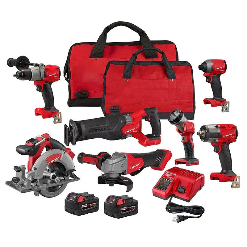 ZenVora 18V Brushless Cordless 7-Tool Combo Kit with 5.0Ah Battery