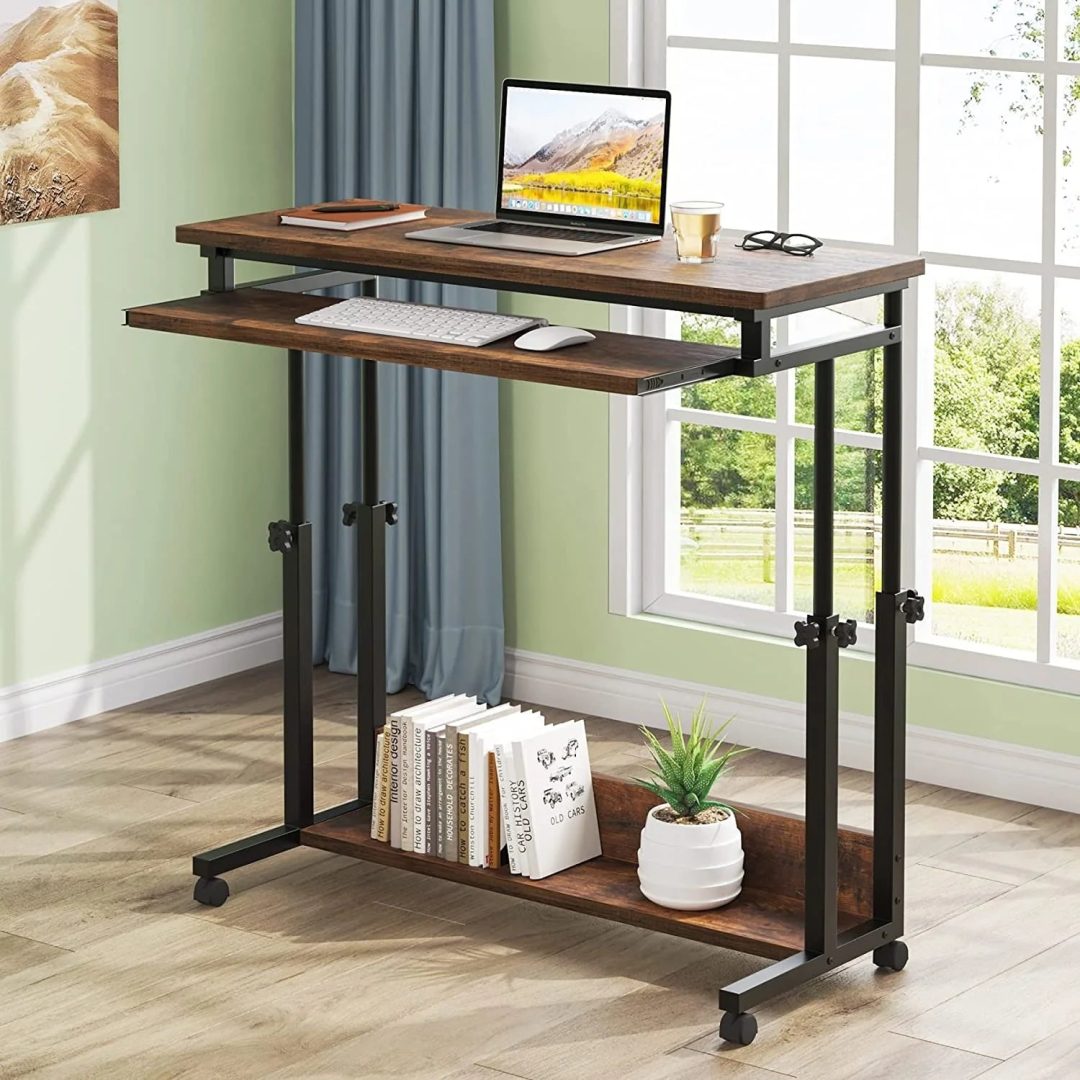 ZenVora Height Adjustable Laptop Desk, Portable Sofa and Bed Table for Work and Study
