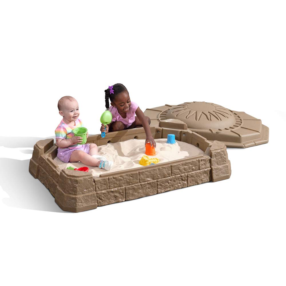 ZenVora Kids Sandbox, Outdoor Sand Activity Sensory Play Pit for Children