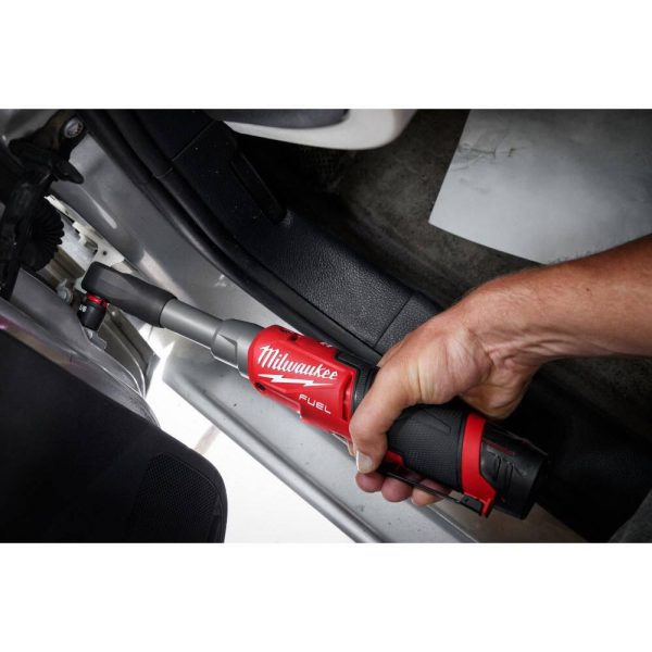 ZenVora 12V Cordless Extended Reach High-Speed Ratchet Set, 1/4-Inch and 3/8-Inch Drive Electric Ratchets, Lithium-Ion Battery Powered
