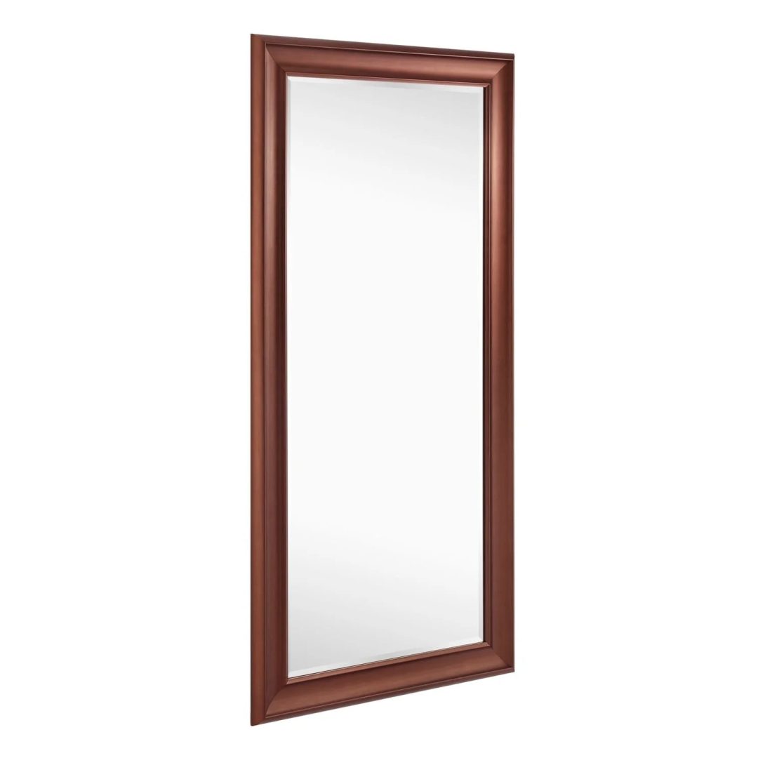 ZenVora Tall Full Length Mirror, Oversized Rectangle Full Body Wall Mounted Mirror with Smooth Faux Wood Frame