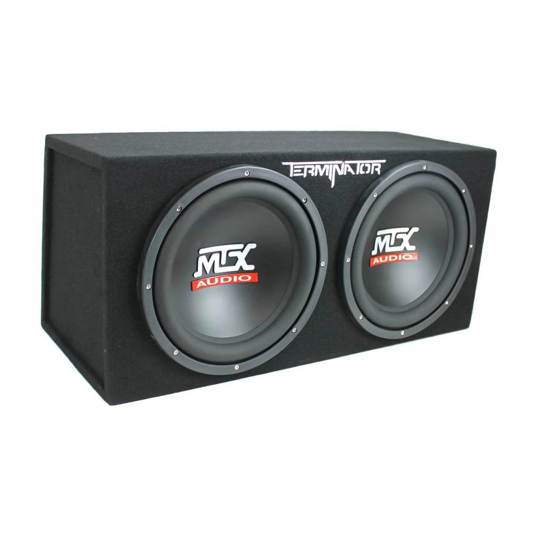 ZenVora 1200W Dual Subwoofer Box with 1500W Amplifier and Capacitor