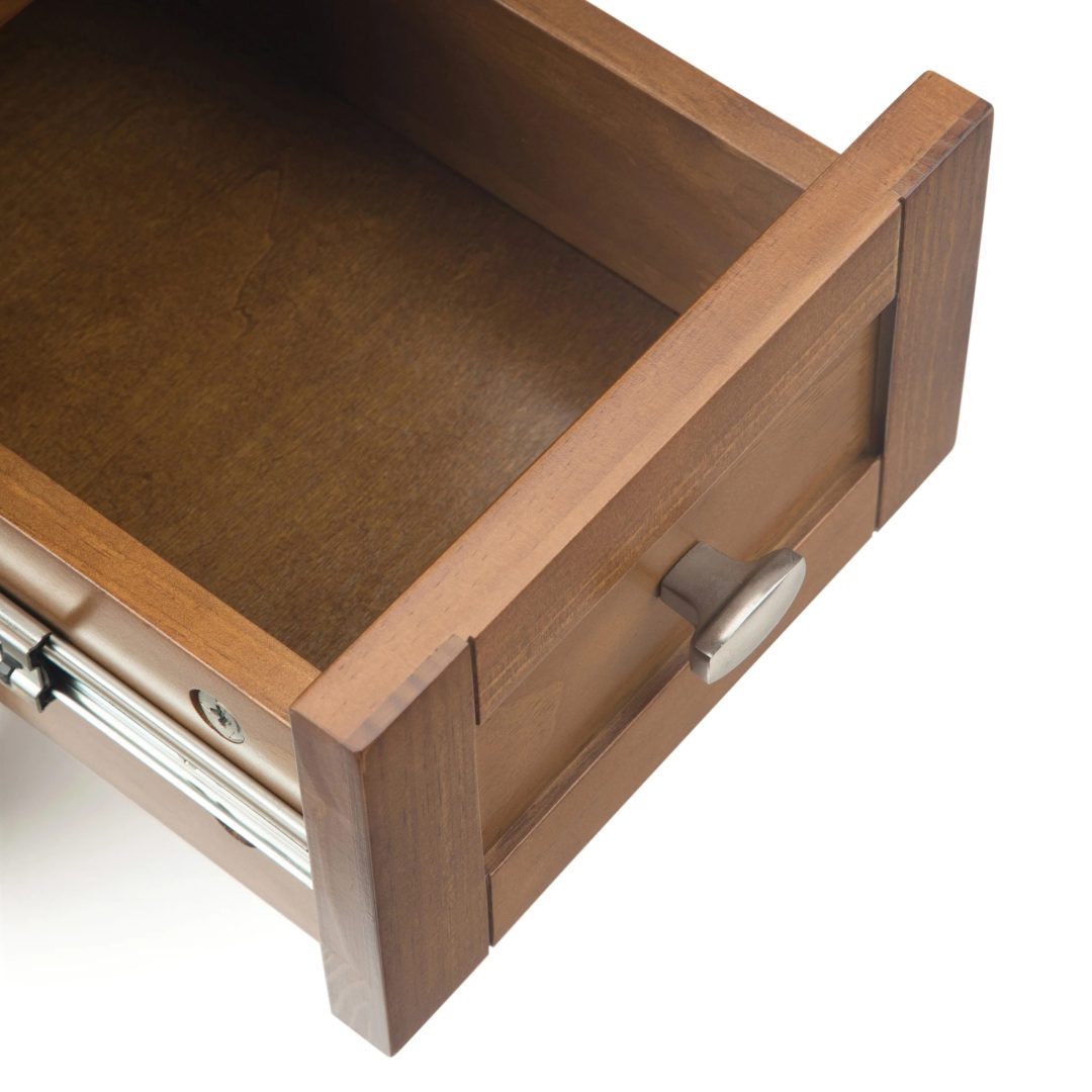 ZenVora 14" Wide Solid Wood Narrow Side Table, Rectangle Transitional Style Accent Table