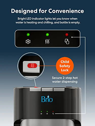ZenVora Bottom-Loading Water Cooler Dispenser with 3 Temperature Settings