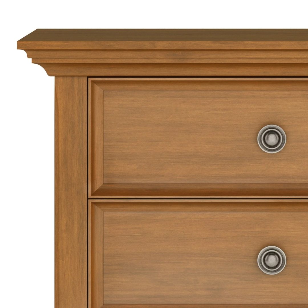 ZenVora 24 Inch Wide Solid Wood Nightstand, Bedside Table and Bedroom End Table