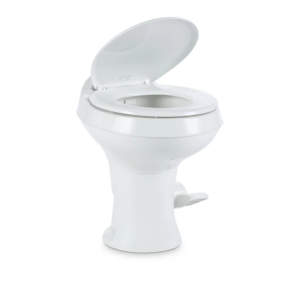 ZenVora Standard-Height Heavy-Duty Plastic RV Toilet, White