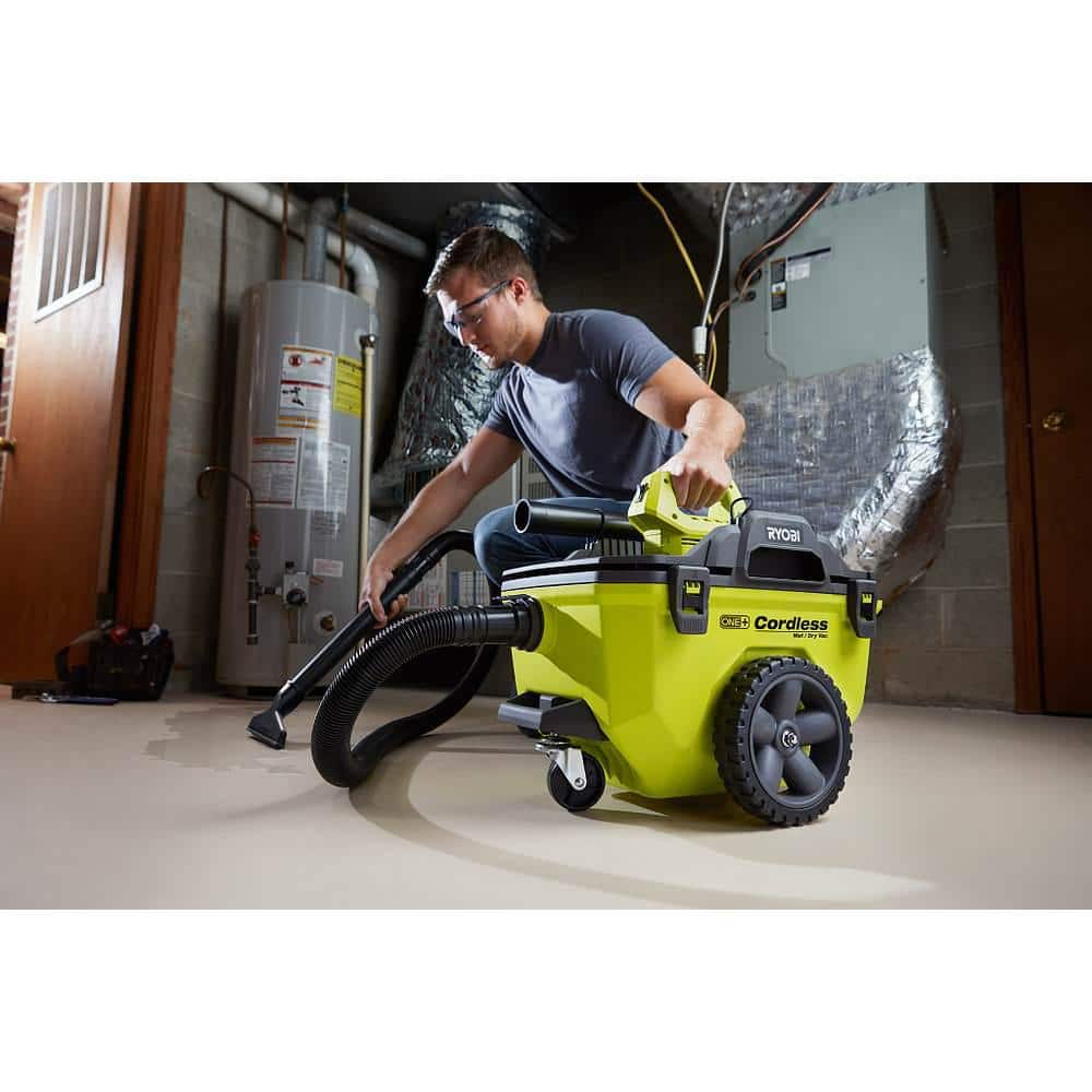ZenVora 18V Cordless 6-Gallon Wet/Dry Vacuum Kit with 4.0Ah Battery, Charger and Accessories