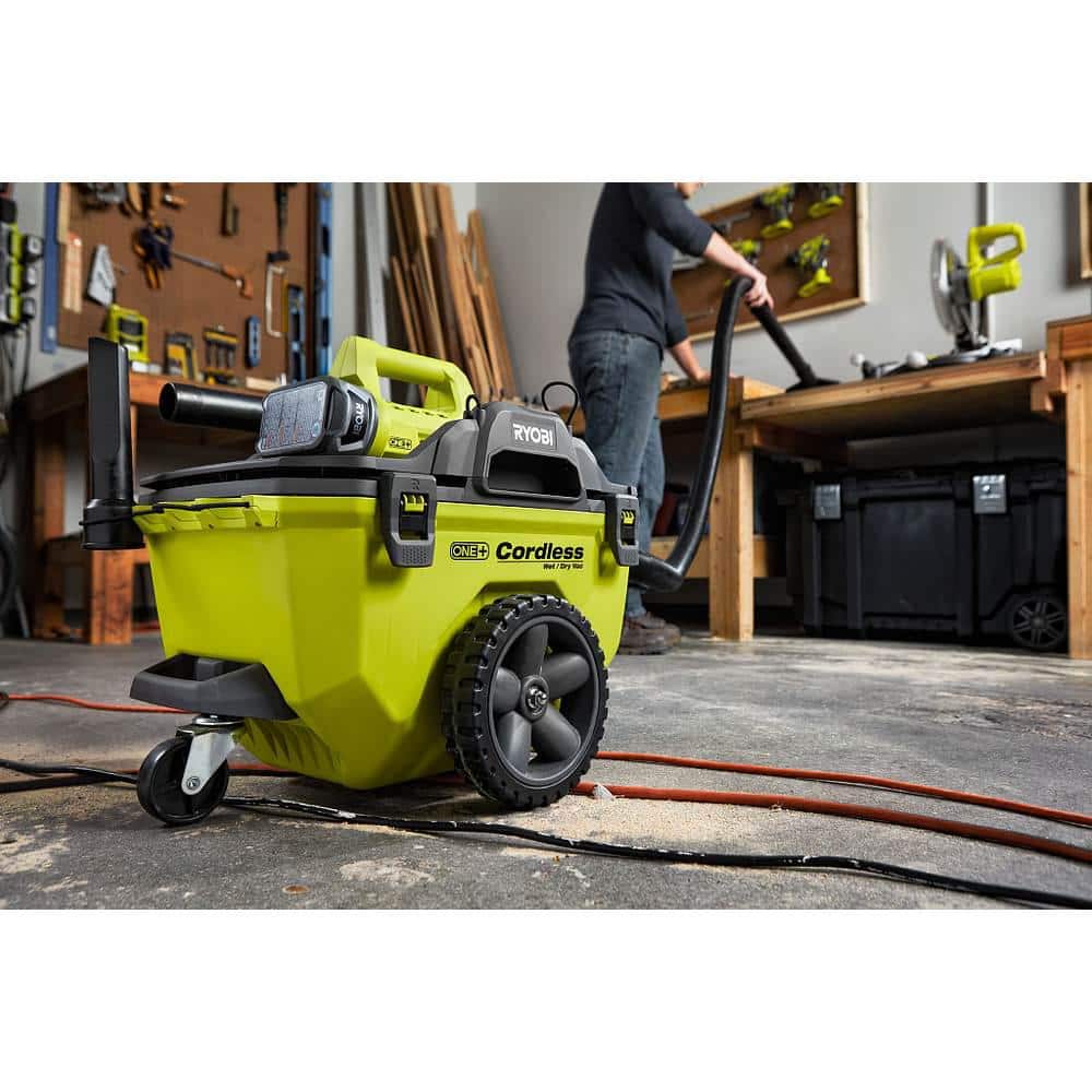 ZenVora 18V Cordless 6-Gallon Wet/Dry Vacuum Kit with 4.0Ah Battery, Charger and Accessories