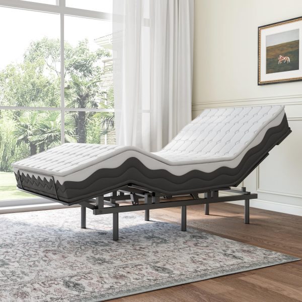 ZenVora Twin Adjustable Bed Base with Wireless Remote - Electric Zero Gravity Bed Frame