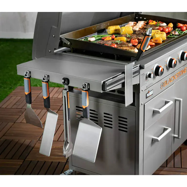 ZenVora 36" 4-Burner Propane Griddle Station – 768 sq in Cooking Surface with Hood & Cabinet