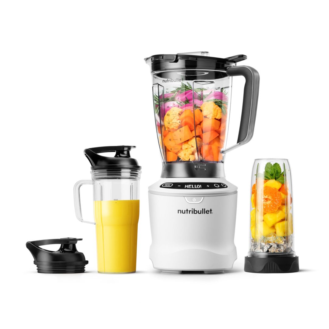 ZenVora 1400-Watt Blender Combo, Multi-Function Countertop Blender with Multiple Speed Settings, Gunmetal