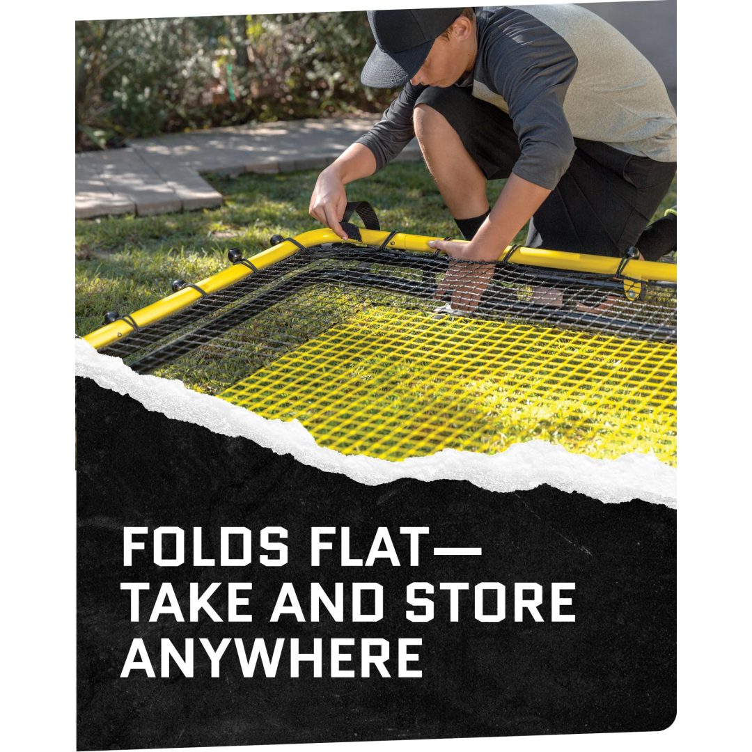 ZenVora Baseball & Softball Fielding Trainer Rebounder Net, Portable Practice Equipment for Throwing, Catching and Fielding Skills