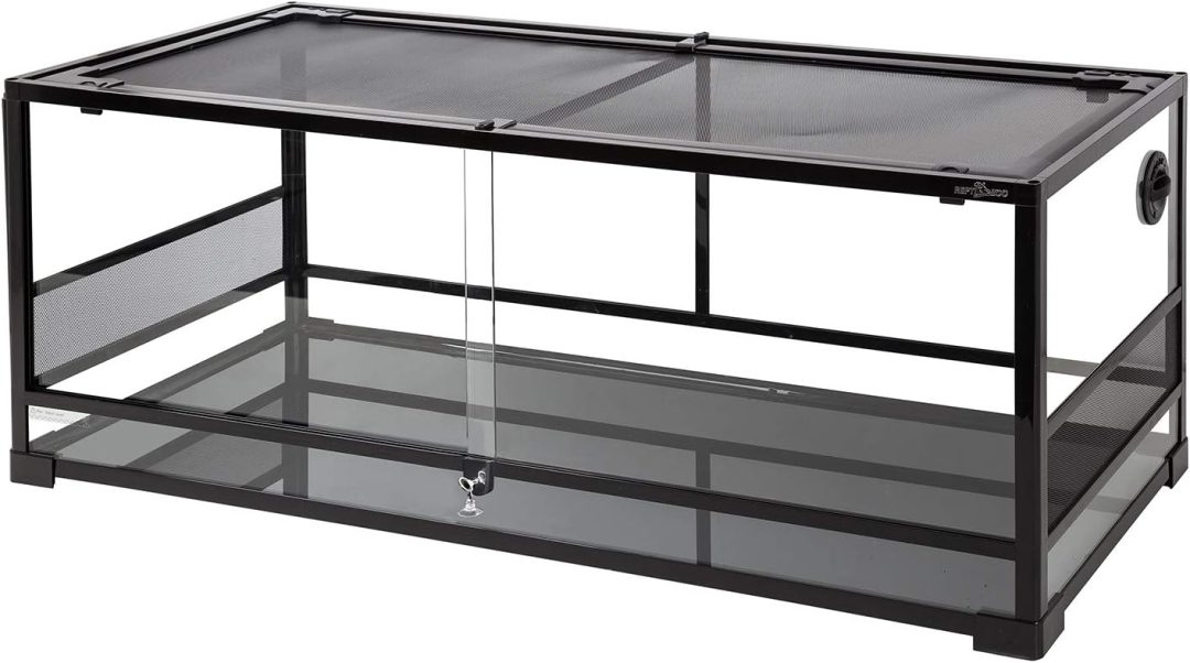 ZenVora 67-Gallon Reptile Terrarium with Sliding Glass Doors, 48 x 18 x 18 Inches