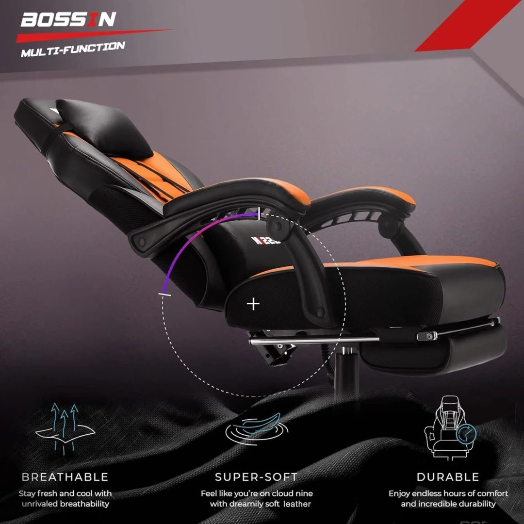ZenVora Racing Style Gaming Chair, 300 lbs Big and Tall High Back Computer Chair