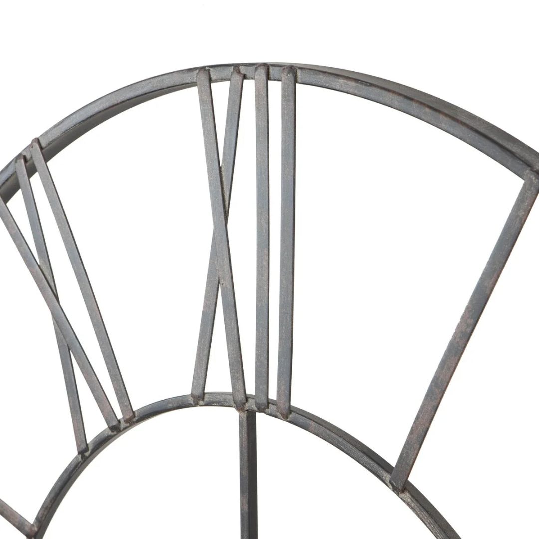 ZenVora Modern Round Metal Wall Clock, Decorative Circular Hanging Clock for Living Room, Bedroom and Office
