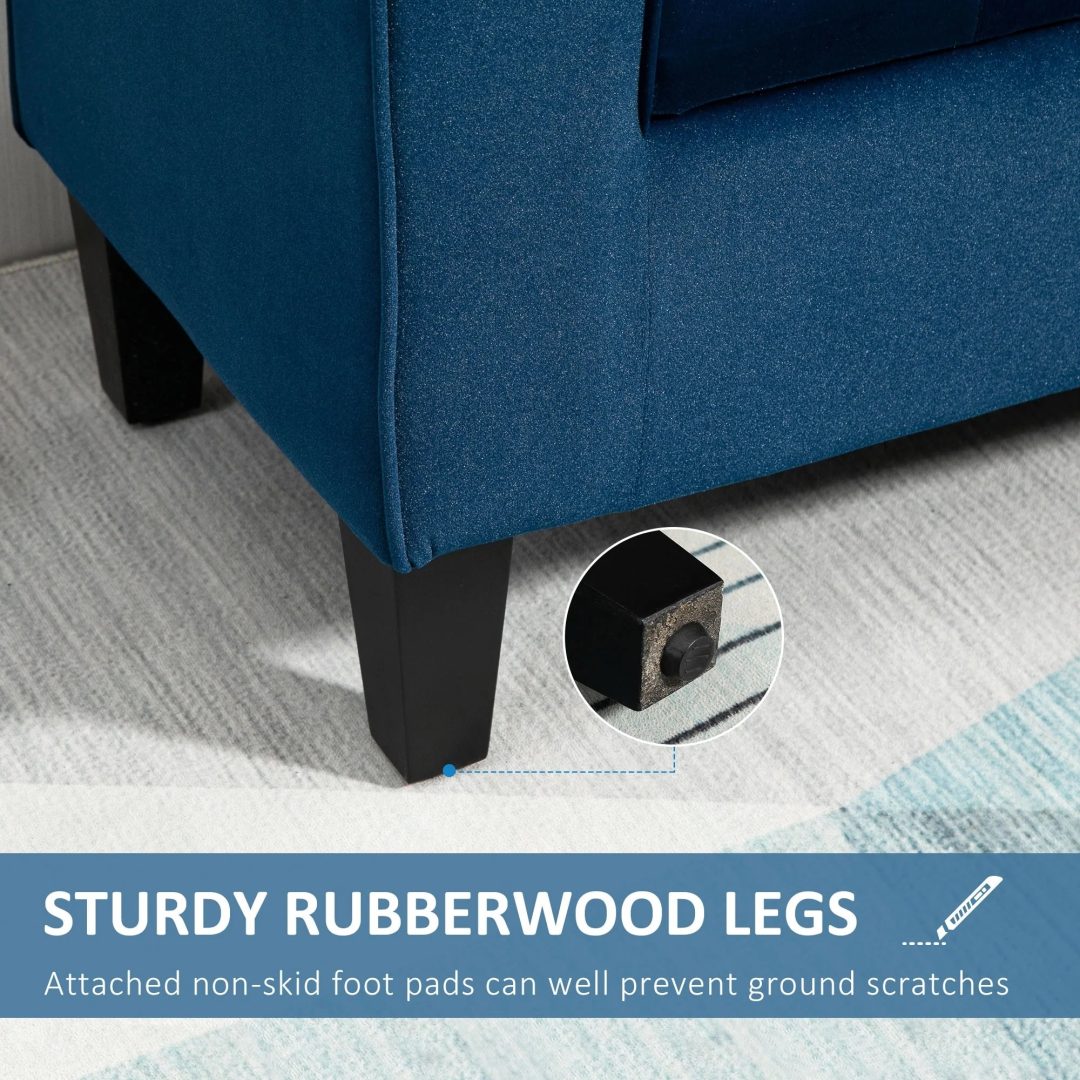 ZenVora Button-Tufted Storage Ottoman Bench, Upholstered Bed Bench with Rolled Armrests for Bedroom, Living Room and Hallway
